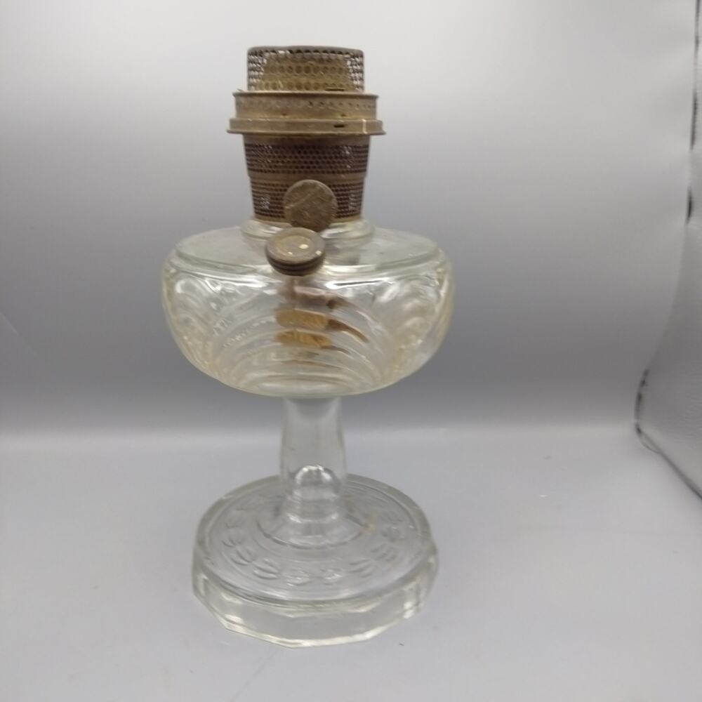 Antique Vintage CLEAR Washington Drape ALADDIN OIL LAMP Replacement